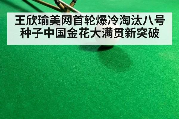 王欣瑜美网首轮爆冷淘汰八号种子中国金花大满贯新突破
